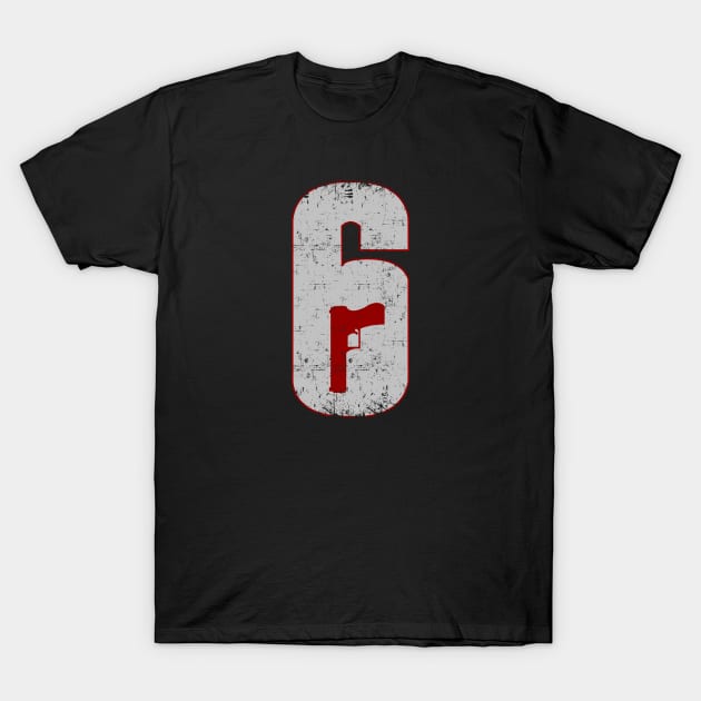 r6 logo fan art T-Shirt by vlada123